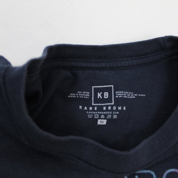 Kane Brown Concert Size XL Blue Live Forever Tour Short Sleeve Tshirt - Picture 12 of 12
